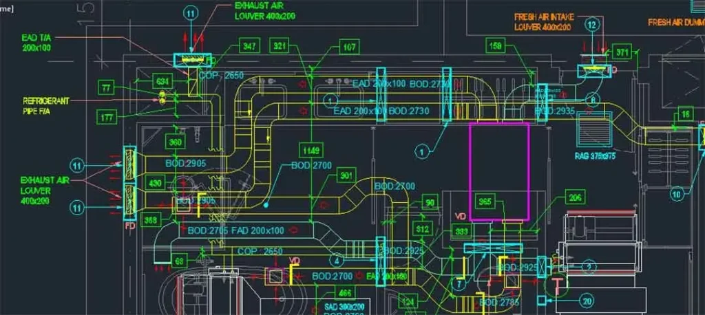 A Detailed MEP Shop Drawing for Commercial plant A Detailed MEP Shop Drawing for Commercial plant